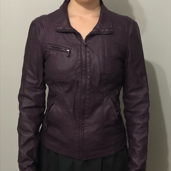 Purple Guess leather jacket - Picture 3 of 3